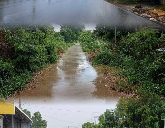 ខេត្តកំពង់ចាមមានភ្លៀងធ្លាក់កម្រិតខ្សោយទៅតិចនៅ ស្រុកព្រៃឈរ ស្រុកបាធាយ ស្រុកកោះសូទិ ស្រីសន្ធរ និងស្រុកកងមាស